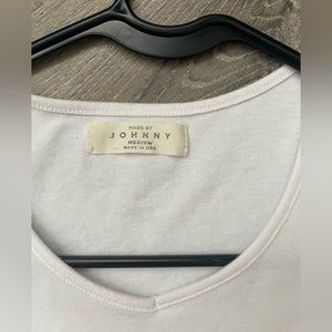 Made By Johnny Medium Fit and Flare White Tunic Top